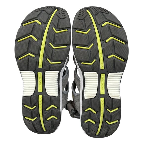 Lands' End Gray Closed Toe Comfort Adjustable Sport Hiking Sandals Size 8D - Picture 8 of 12